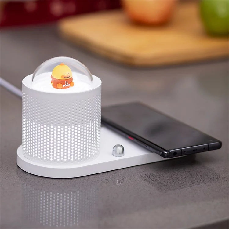 ICARER FAMILY Touch Sensor Cartoon Night Light Wireless Charger Pad for Mobile Phone