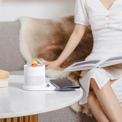ICARER FAMILY Touch Sensor Cartoon Night Light Wireless Charger Pad for Mobile Phone