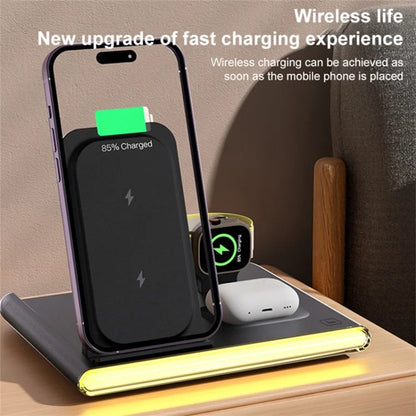 C27 15W Foldable Wireless Charger Magnetic Charging Pad with Ambient Light