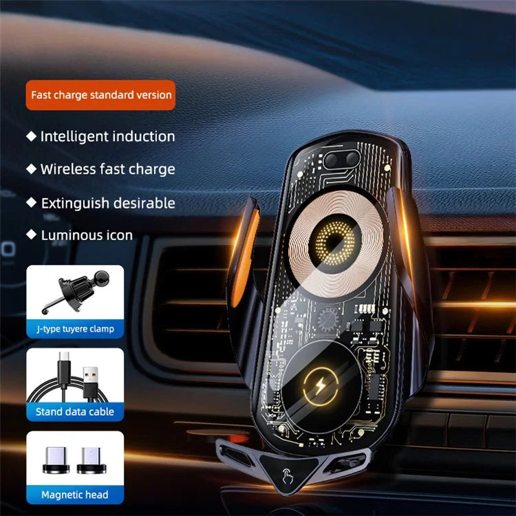 C19 Magnetic Phone Mount Car Air Vent Phone Holder Wireless Charger