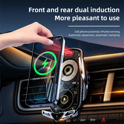 C19 Magnetic Phone Mount Car Air Vent Phone Holder Wireless Charger