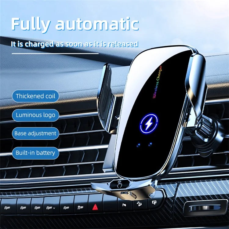 C6 Magnetic Wireless Car Charger Air Vent Car Phone Mount for 5.4-7.2 inch Phones