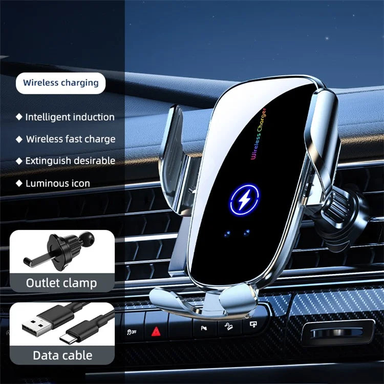 C5 Car Air Vent Phone Mount Wireless Phone Charger Cell Phone Bracket