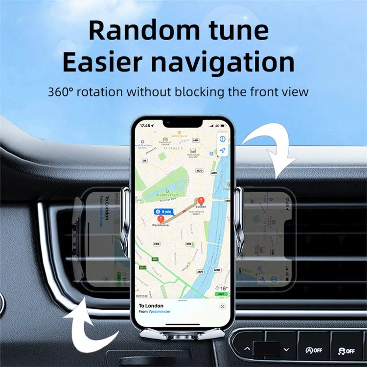 C5 Car Air Vent Phone Mount Wireless Phone Charger Cell Phone Bracket