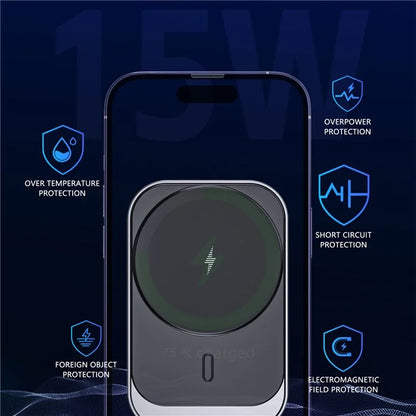CW19S 360 Degree Rotation Car Air Vent Clip Magnetic Wireless Charger Bracket for Mobile Phone