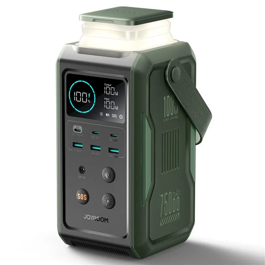 JOYROOM 100W Outdoor Power Bank with Folding Light, 75000mAh Large Capacity External Battery
