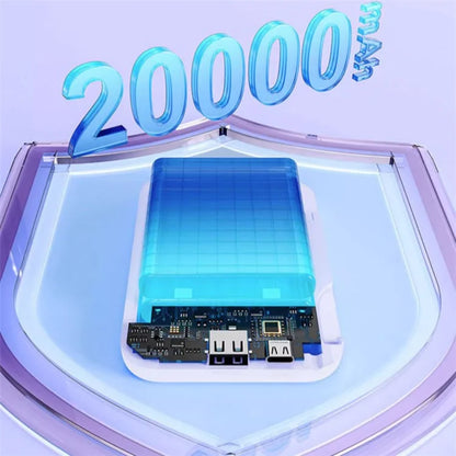 YOOBAO LQ20 20000mAh / 3.7V Power Bank LED Display Portable Charger with Built-In Cables