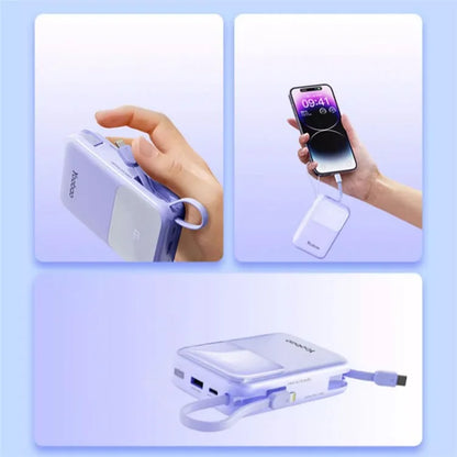 YOOBAO LQ20 20000mAh / 3.7V Power Bank LED Display Portable Charger with Built-In Cables