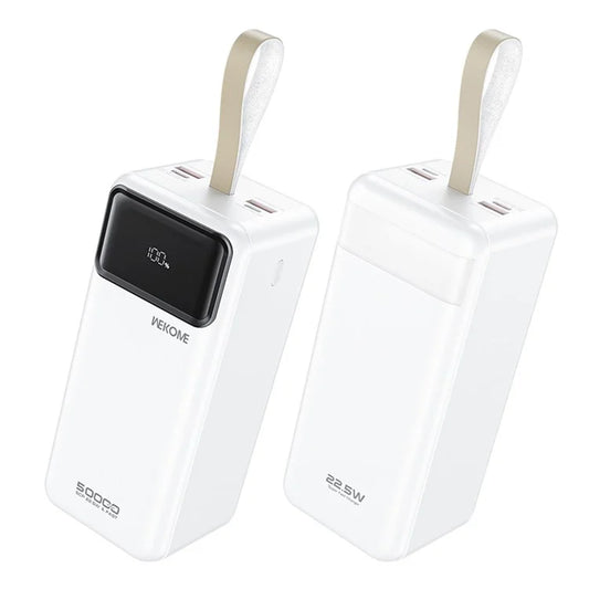 WEKOME wp-73 50000mAh Power Bank Portable 22.5W Fast Charger Battery Pack
