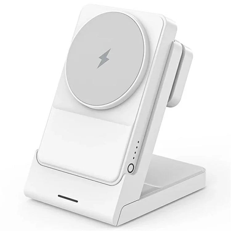 YF-P7 Watch / Earphone / Cellphone 3-in-1 Charging Stand Detachable 15W Magnetic Wireless Charger Power Bank