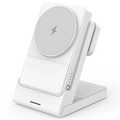 YF-P7 Watch / Earphone / Cellphone 3-in-1 Charging Stand Detachable 15W Magnetic Wireless Charger Power Bank