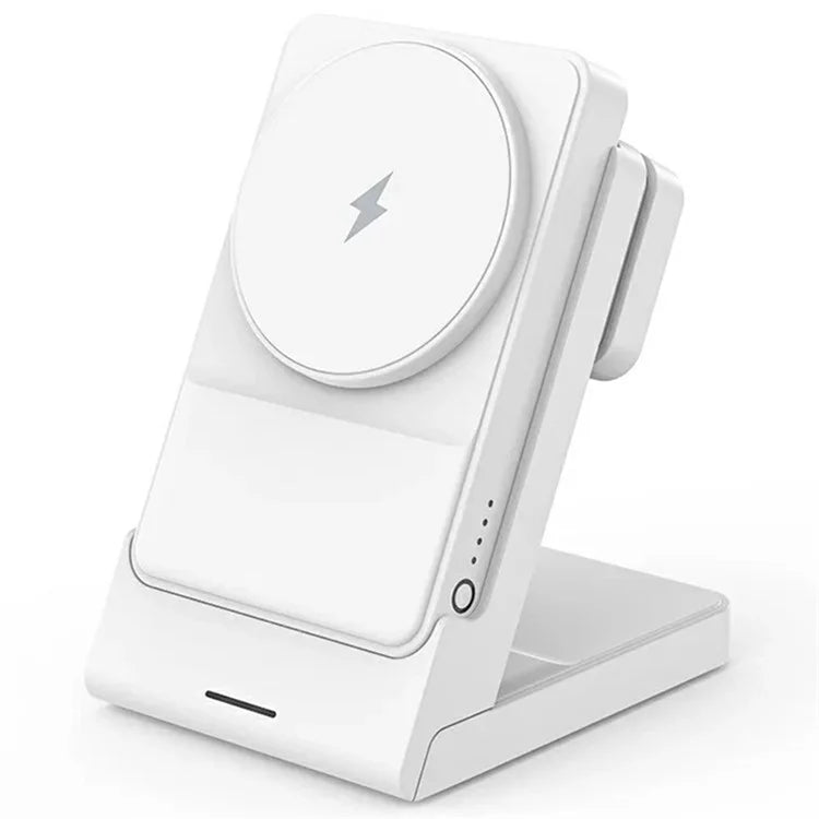 YF-P7 Watch / Earphone / Cellphone 3-in-1 Charging Stand Detachable 15W Magnetic Wireless Charger Power Bank