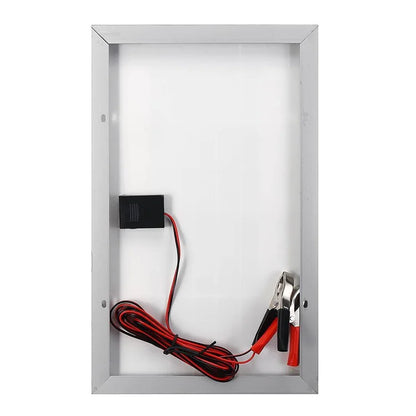 10W 12V Solar Panel Battery Charger with 20A Controller for Vehicle, Gate Opener, Electrical Fence