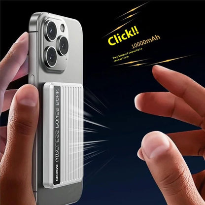 WEKOME WP-81 Gen3 Ultra-Thin 15W Magnetic Wireless Fast Charging Power Bank 10000mAh