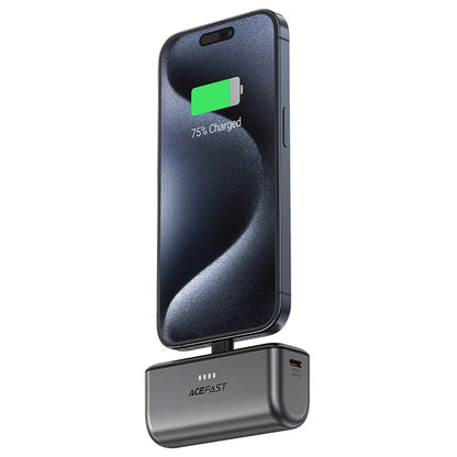 ACEFAST M9-5000 PD 20W Fast Charging 5000mAh Power Bank Battery with Foldable USB-C Plug