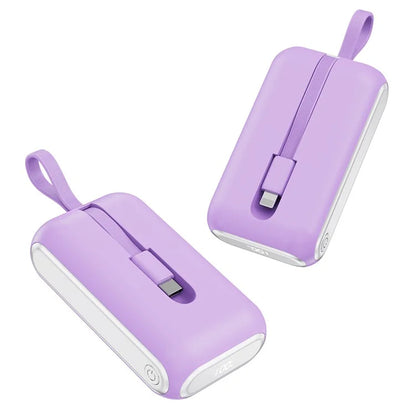JJT-A97 10000mAh Digital Display Power Bank with Type-C + iP Cable Support 22.5W Fast Charging