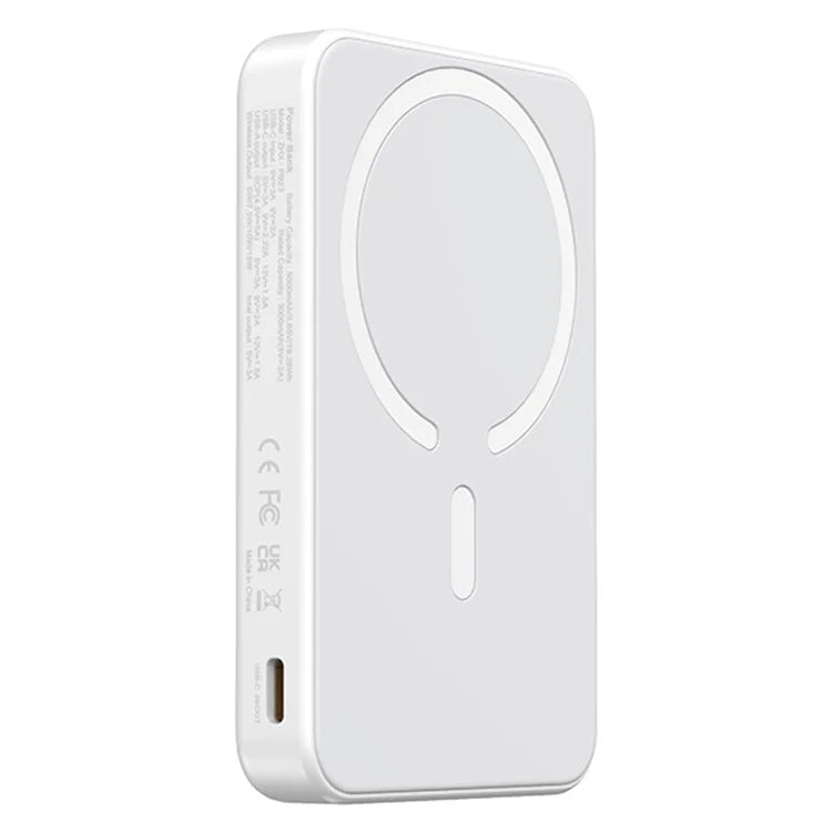 PB23 For iPhone 15 / 14 / 13 / 12 Series Magnetic Wireless Power Bank 5000mAh PD 22.5W Portable Phone Charger