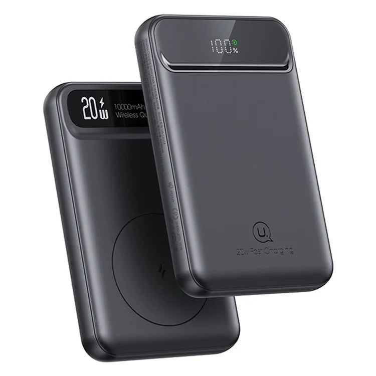 USAMS US-CD214 PB72 PD 20W + QC3.0 Dual Port Power Bank 10000mAh Portable Magnetic Wireless Charger Battery Pack