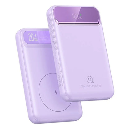 USAMS US-CD214 PB72 PD 20W + QC3.0 Dual Port Power Bank 10000mAh Portable Magnetic Wireless Charger Battery Pack