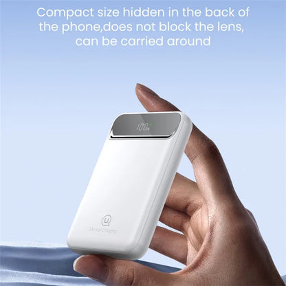 USAMS US-CD214 PB72 PD 20W + QC3.0 Dual Port Power Bank 10000mAh Portable Magnetic Wireless Charger Battery Pack