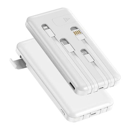 ZUZG MP-J03 Jane Series 10000mAh 4 Cabled Power Bank Portable Phone Charger Battery Pack with Phone Holder