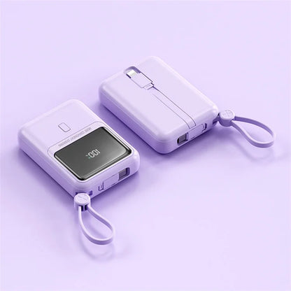 ZUZG ZP-J45X 22.5W+PD 20W Cabled Super Fast Charging Power Bank 10000mAh Portable Phone Charger