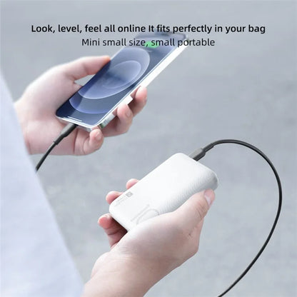 ZUZG MP-J06 Mini Lithium-Ion Power Bank Portable Phone Charger 10000mAh 10W Pocket Battery Pack