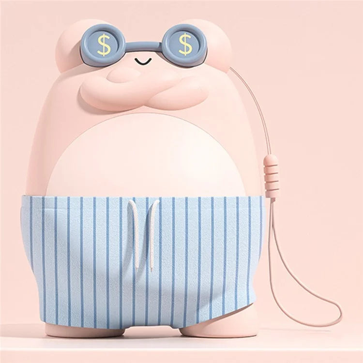 Cute Frog Shape Heating Power Bank 5600mAh Portable Phone Charger Hand Warmer Battery Pack