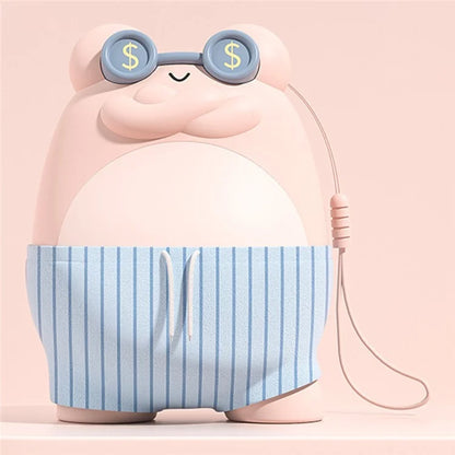 Cute Frog Shape Heating Power Bank 5600mAh Portable Phone Charger Hand Warmer Battery Pack