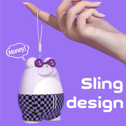 Cute Frog Shape Heating Power Bank 5600mAh Portable Phone Charger Hand Warmer Battery Pack