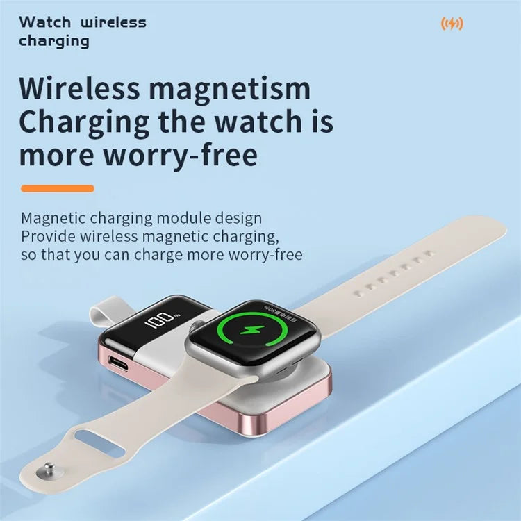 C06 For Apple Watch 2000mAh Portable Magnetic Wireless Charger Power Bank
