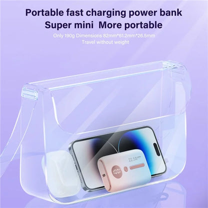 ROISKIN K0093 10000mAh Portable Power Bank Digital Display Cell Phone External Battery Pack