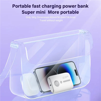 ROISKIN K0093 10000mAh Portable Power Bank Digital Display Cell Phone External Battery Pack