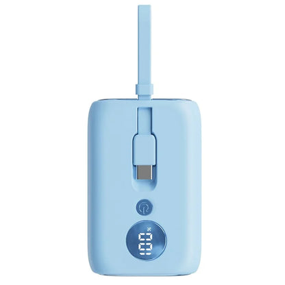 ROISKIN K0094 10000mAh Cabled Power Bank Digital Display Phone Charger Portable Battery Pack