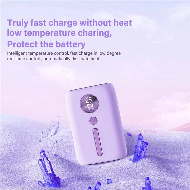 ROISKIN K0095 10000mAh Digital Display Power Bank Portable Cell Phone Charger External Battery Pack