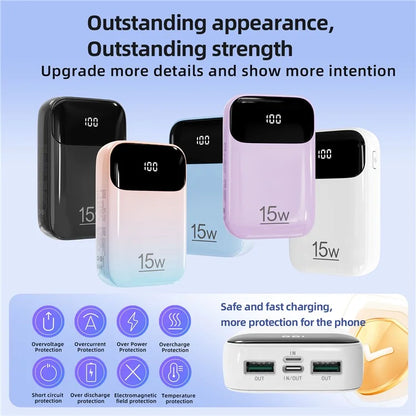 ROISKIN K0090 20000mAh Power Bank Phone Charger External Battery with iP /  Type-C Cable