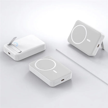 T156P PD 20W 10000mAh Power Bank 15W Magnetic Wireless Charging Charger with Kickstand
