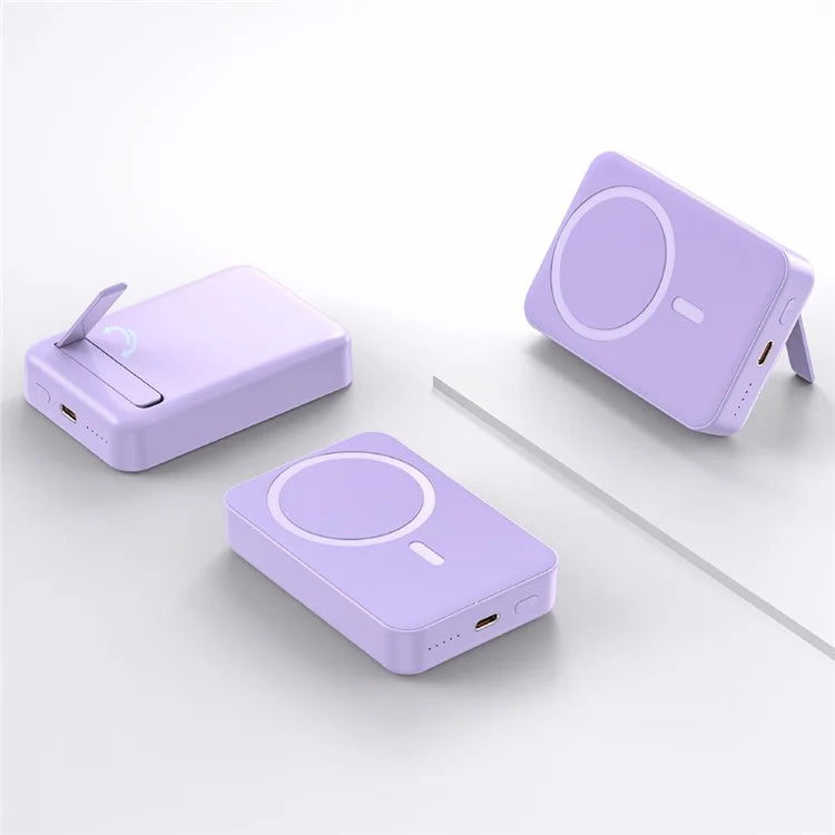T156P PD 20W 10000mAh Power Bank 15W Magnetic Wireless Charging Charger with Kickstand