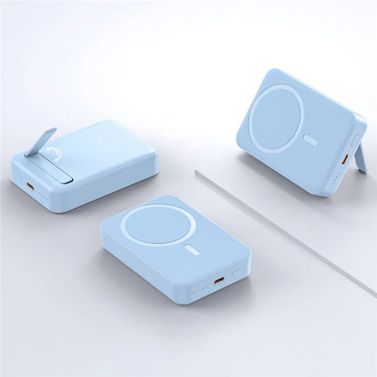 T156P PD 20W 10000mAh Power Bank 15W Magnetic Wireless Charging Charger with Kickstand