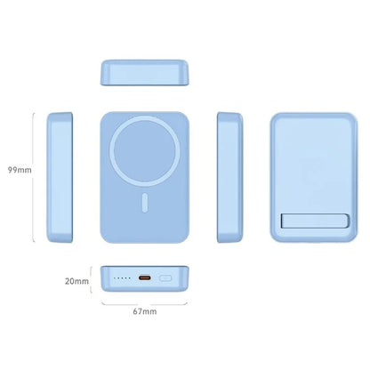 T156P PD 20W 10000mAh Power Bank 15W Magnetic Wireless Charging Charger with Kickstand