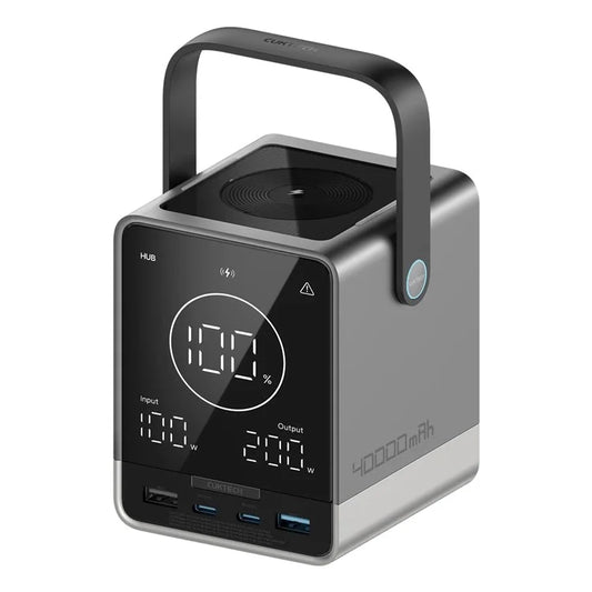 CUKTECH P01 40000mAh Power Bank with 2 USB+2 Type-C, 300W MAX P+Series Portable Phone Charger External Battery (No. 30)