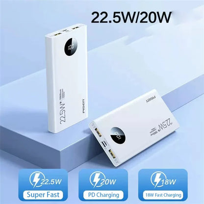 PISEN TS-D314 Digital Display 22.5W Power Bank 10500mAh PD 20W Portable Charger for Cell Phones