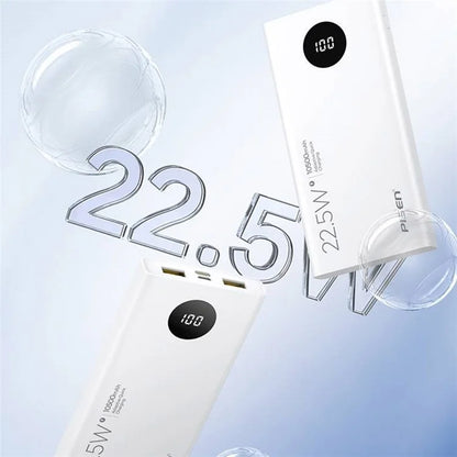 PISEN TS-D314 Digital Display 22.5W Power Bank 10500mAh PD 20W Portable Charger for Cell Phones