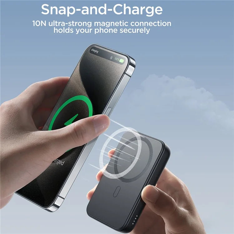 JOYROOM JR-W020 20W Magnetic Wireless Phone Charger Power Bank 10000mAh PD Fast Charging