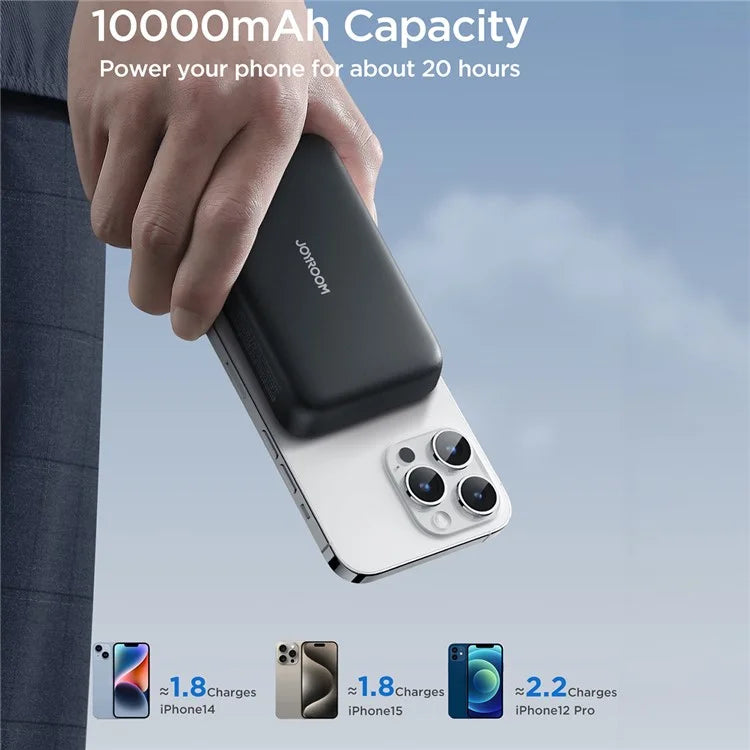 JOYROOM JR-W020 20W Magnetic Wireless Phone Charger Power Bank 10000mAh PD Fast Charging