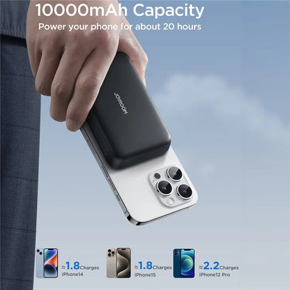 JOYROOM JR-W020 20W Magnetic Wireless Phone Charger Power Bank 10000mAh PD Fast Charging