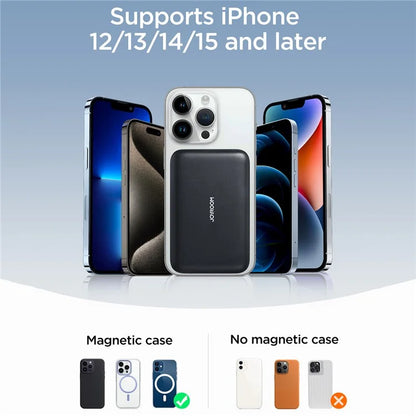 JOYROOM JR-W020 20W Magnetic Wireless Phone Charger Power Bank 10000mAh PD Fast Charging