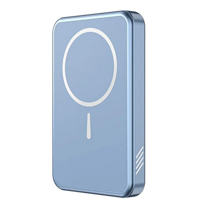 C10 10000mAh Aluminum Alloy Power Bank Portable 15W Magnetic Wireless Charger