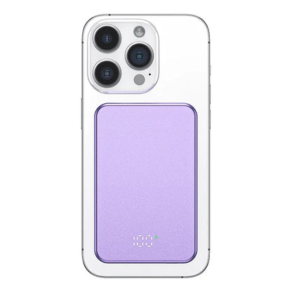 C10 10000mAh Aluminum Alloy Power Bank Portable 15W Magnetic Wireless Charger