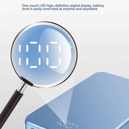 C10 10000mAh Aluminum Alloy Power Bank Portable 15W Magnetic Wireless Charger